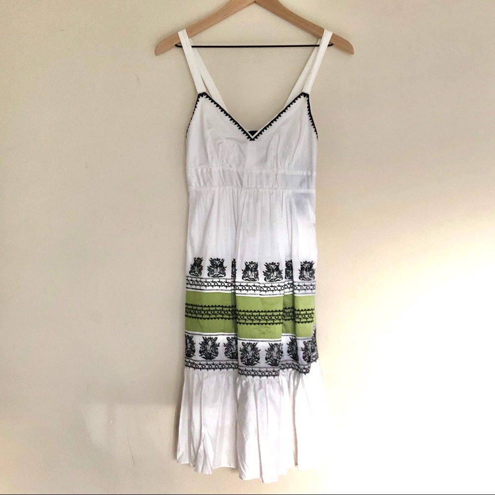 💋NWT Karen Kane summer garden sun white dress small